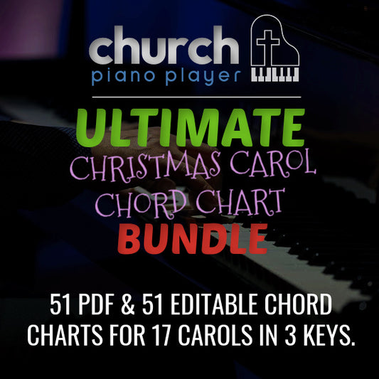 The Ultimate Christmas Carol Chord Chart Bundle - 17 of the most popular carols in 3 keys (51 Charts)!