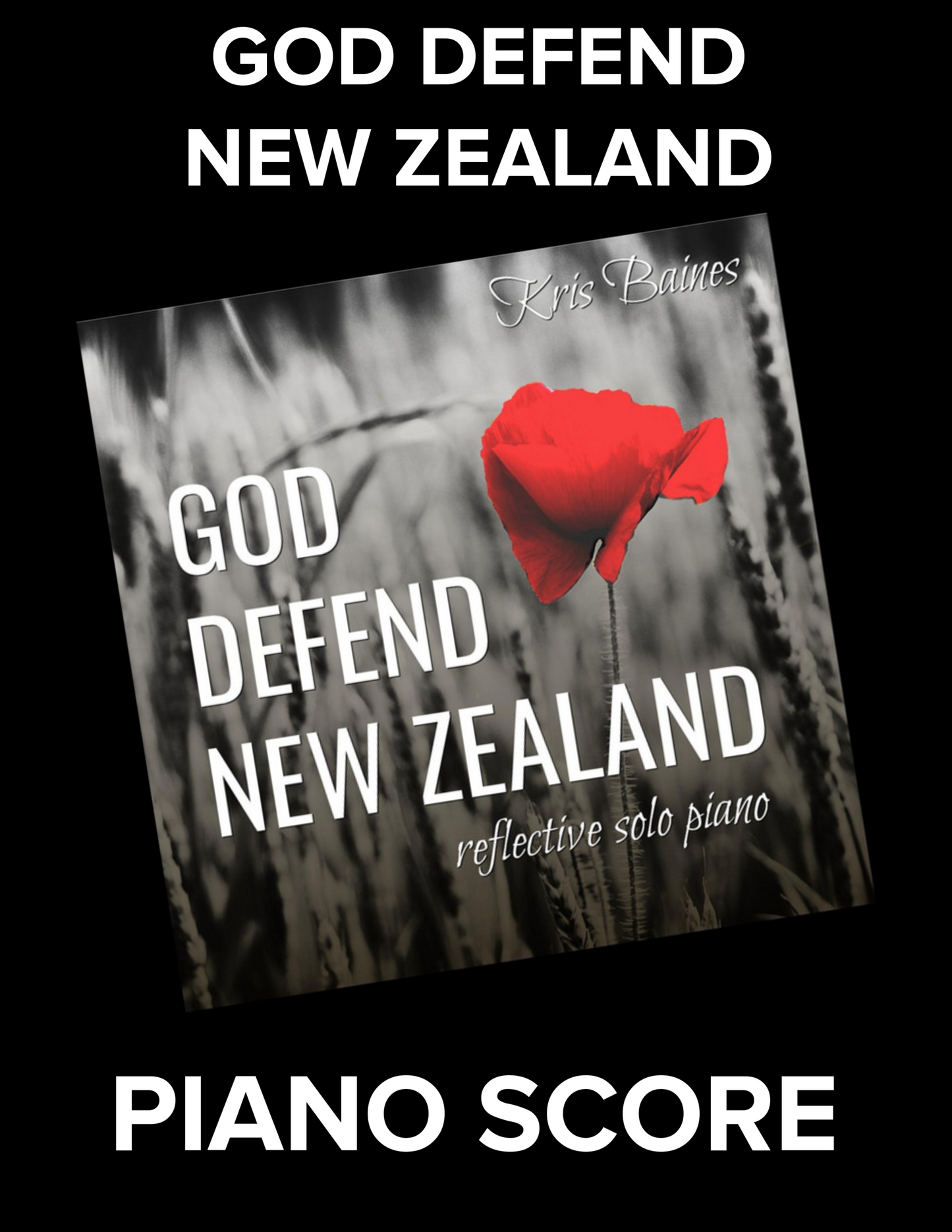 "God Defend New Zealand" - Solo Piano Score